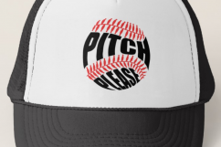 Pitch Please SVG Baseball SVG Funny Sayings SVG Qutoes SVG  Product Image 4