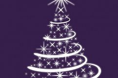 Glowing Christmas Trees Clipart Product Image 3