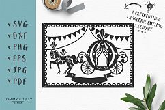 Bunting Princess Carriage - SVG DXF PNG EPS JPF PDF Cut File Product Image 1