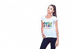 Women&#039;s T-shirts Mock-Up Product Image 12