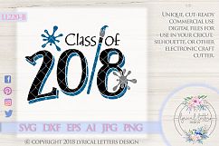 Class of 2018 Artist Art Paint Brush LL220B  SVG DXF EPS AI JPG PNG Product Image 1