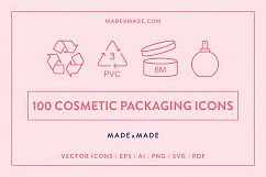 Line Icons - Cosmetic Packaging Product Image 1