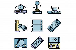 Console icons vector flat Product Image 1
