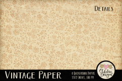 Vintage Paper Backgrounds - Vintage Texture Digital Papers Product Image 4
