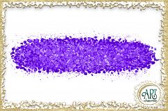 Brush Strokes in Violet Glitter - Digital Clipart 24 of beautiful PNG files Product Image 22