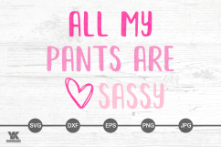 All My Pants Are Sassy SVG Product Image 1