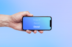 Isolated iPhone X Mock-up Product Image 5