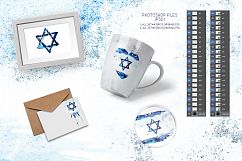 Old Israel. Watercolor Flag. Product Image 3