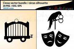 Circus SVG bundle, Circus silhouette vector, circus vector Product Image 3