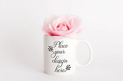 Coffee mug mock up white mug mockup cup template mockups cup mock ups psd smart mug mock-up romantic valentine wedding mugs mock-ups floral rose Product Image 1