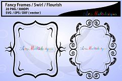 Fancy frames SVG/ fancy labels SVG / frames EPS/ borders / label digital set / borders / backgrounds / frames cut file / empty label frame Product Image 4