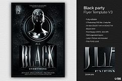 Black Party Flyer Template V3 Product Image 1