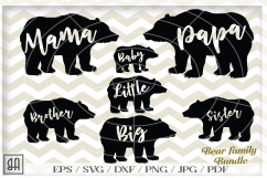 Bear family SVG - Bear svg - Bear family bundle svg Product Image 1