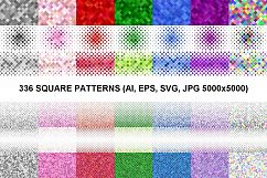 336 Square Patterns (AI, EPS, SVG, JPG 5000x5000) Product Image 1