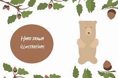 Cute Forest animals Baby autumn animals Woodland clipart Product Image 5