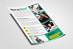 Learn Driving School Flyers Template Product Image 2