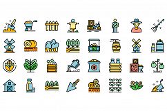 Producer icons set vector flat Product Image 1