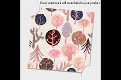 12 Winter Pattern Digital Papers in Indigo and Salmon Theme Product Image 2