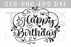 Happy Birthday SVG DXF PNG EPS Product Image 1
