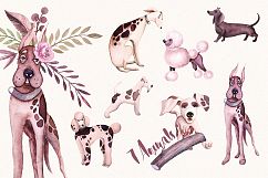 Watercolor Funny Doggies Product Image 2