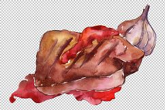 Meat steaks PNG watercolor set Product Image 3