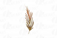 Autumn leaves and branches watercolor clip art pack, png Product Image 10