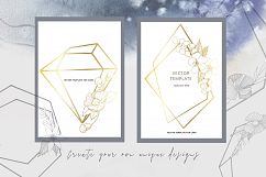 Impressive Diamonds Watercolor and Vector set   Product Image 5