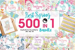 Mega Spring Bundle - 500 in 1 - 30 days only! - Graphics and Patterns Product Image 1