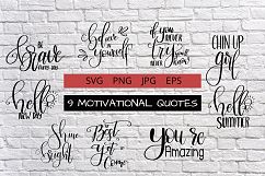 motivational quotes, colourful backgrounds, wreaths bundle Product Image 3