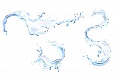 Water splash. Watercolor Product Image 6
