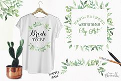 Nature Frames Watercolor Clipart Border Flowers Greenery Leaves Florals Product Image 2