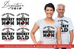 Loud and proud hockey mom dad SVG DXF Cut File Product Image 1