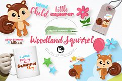 Woodland squirrel graphics and illustrations Product Image 1