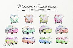 Watercolor Campervan, Leisure Vehicles  Product Image 2