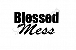 Blessed Mess SVG File Product Image 1