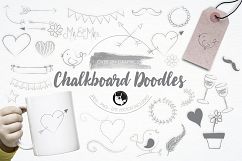 Chalkboard Doodles graphics and illustrations Product Image 1