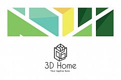 3D Home - Architect Logo Design Template for Interior &amp; Exterior Services Product Image 3