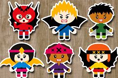 Superhero villain clipart graphic illustrations Product Image 2