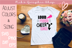 Cheer Mom Svg, Cheer Svg, Loud and Proud Svg, Cheerleader Product Image 1