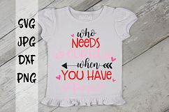 Who needs cupid when you have Pop, Valentine's Day, SVG Product Image 1