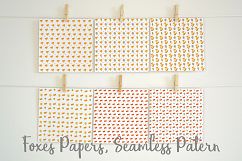 Foxes Papers, Seamless Foxes Background Pattern Product Image 3