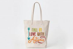 Fall in Love with Autumn - Fall SVG Cut File - DXF EPS PNG Product Image 7