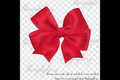 56 Red Bows and Ribbons Clip Arts PNG Transparent Product Image 4