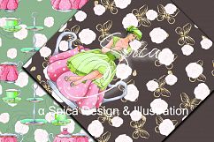 Tea party. Digital Paper pack Product Image 4