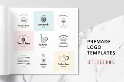 DELICIOUS Premade Logo Set Product Image 1