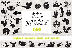 Stylized animals, birds and insects. Product Image 1