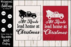 All Roads Christmas Sign SVG Product Image 1