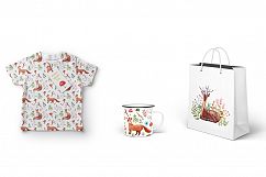 Forest Friends - Watercolor Clip Art Set Product Image 7