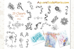 Flourish Vector Clipart Collection Product Image 1