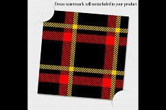 24 Seamless Red, Black, Yellow Plaid Digital Papers, Tartan Product Image 5